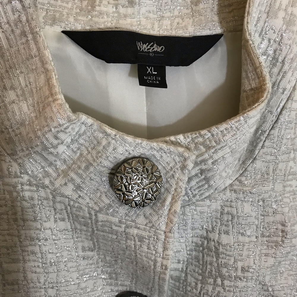 NWT Mossimo Jacket Silver Shine Size XL